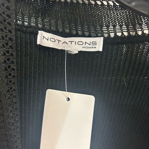 Notation Ladies Size 2x Black Cardigan - Picture 4 of 7